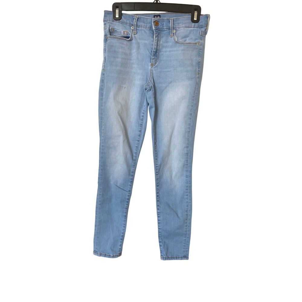 Gap True Skinny Jeans Women's 4/27 Regular Light Wash High Rise Denim Stretch